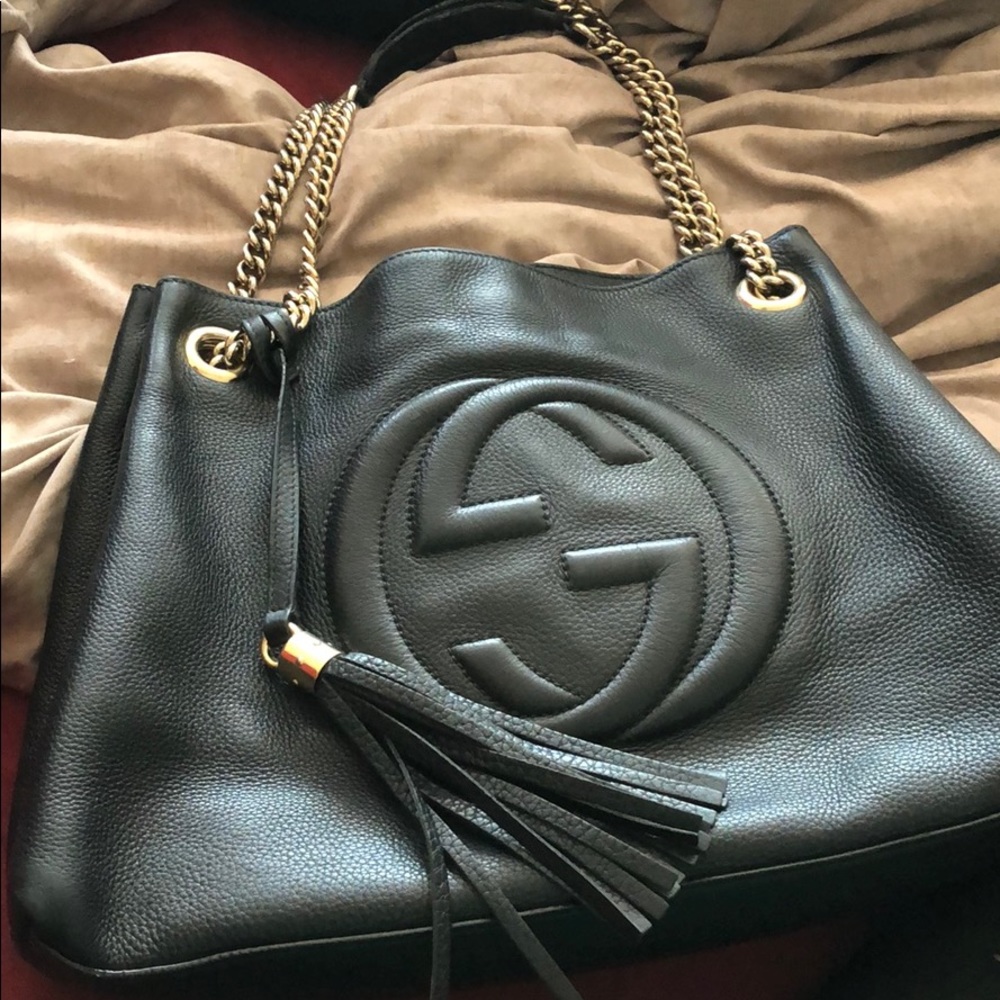 Authentic Black Gucci SoHo Bag ( Comes With Box )